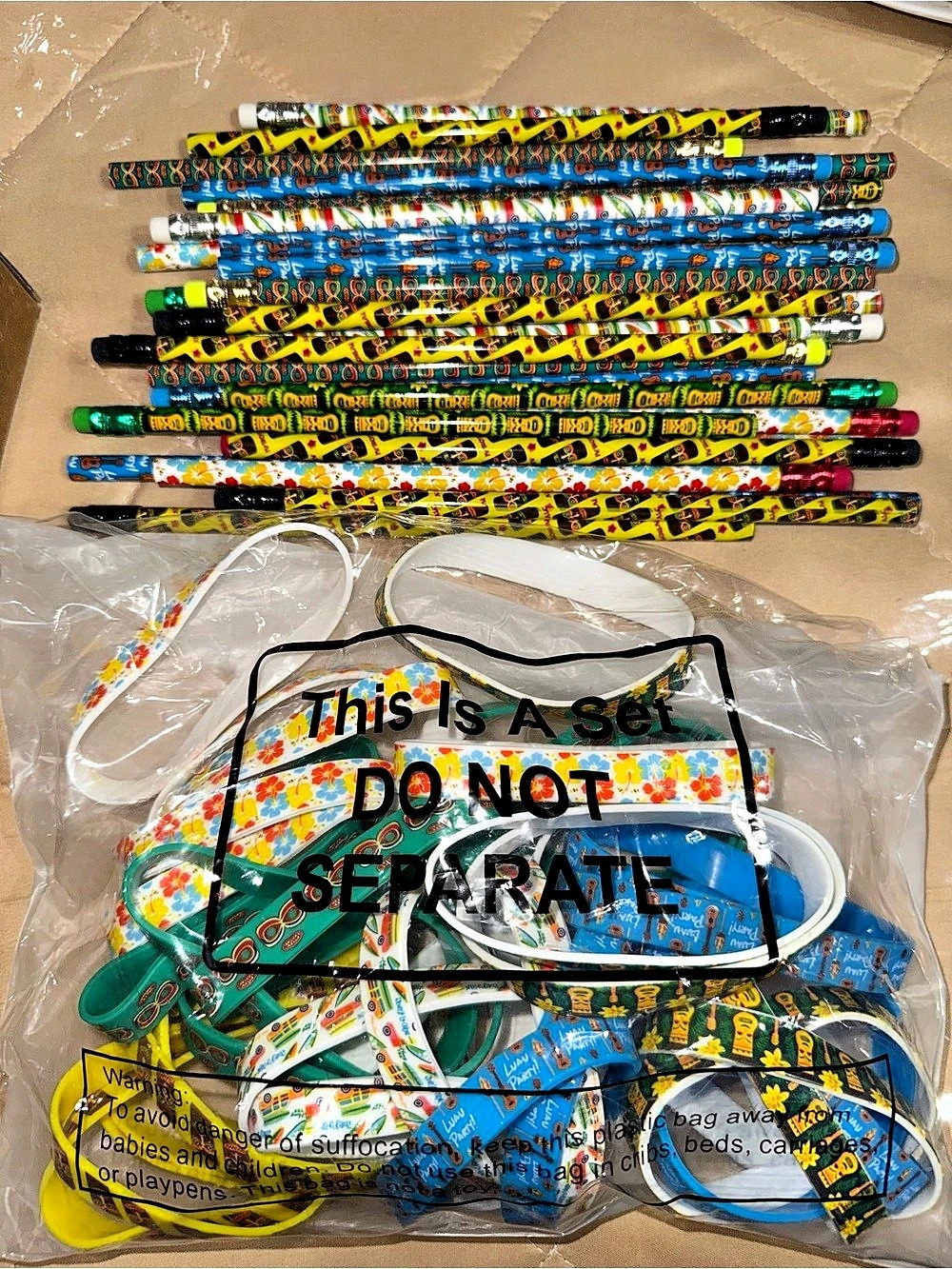 LemonSecret 72 Pcs Luau Themed Pencils Or Birthday teachers Reward Gifts